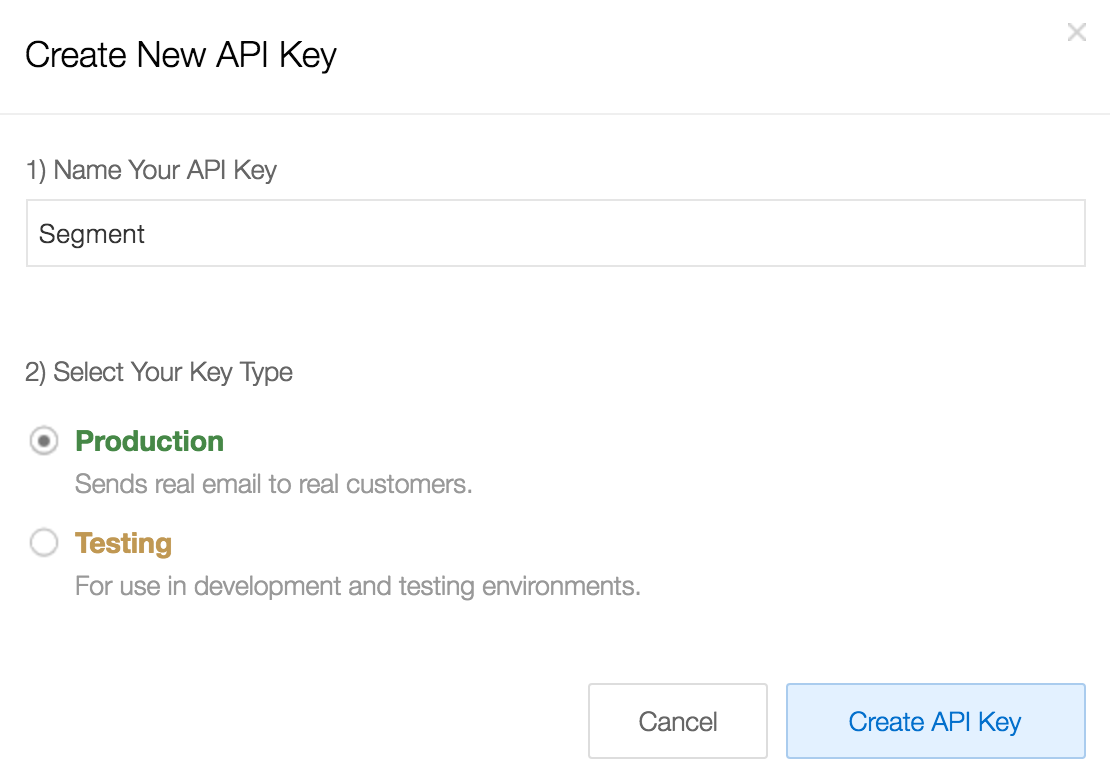 Create API Key