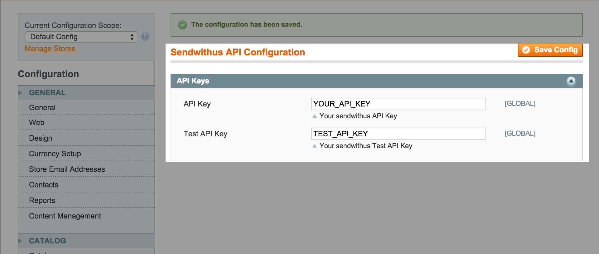 API Configuration
