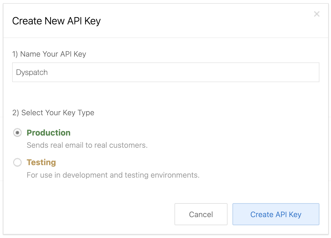 Creating your API Key